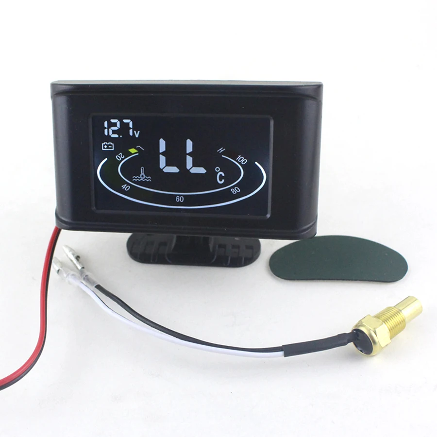 New Universal LCD Digital 2 Function 12v/24v Truck Car Voltmeter Voltage Gauge + Water Temperature Gauge Meter With Sensors
New Universal LCD Digital 2 Function 12v/24v Truck Car Voltmeter Voltage Gauge + Water Temperature Gauge Meter With Sensors