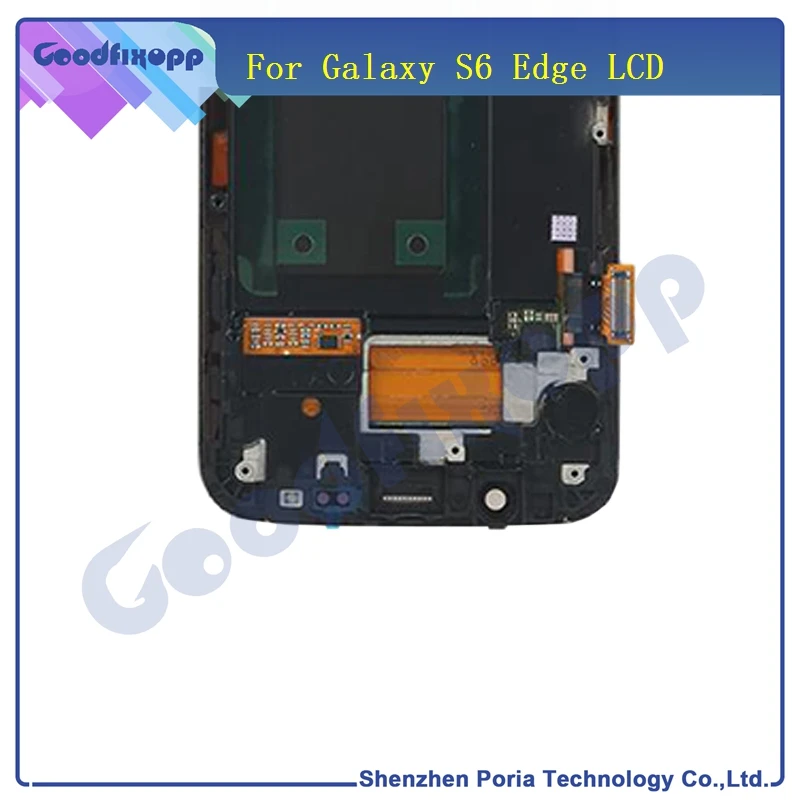 Для Samsung Galaxy S6 Edge ЖК-дисплей сенсорный экран панель дигитайзер в сборе с рамкой G925