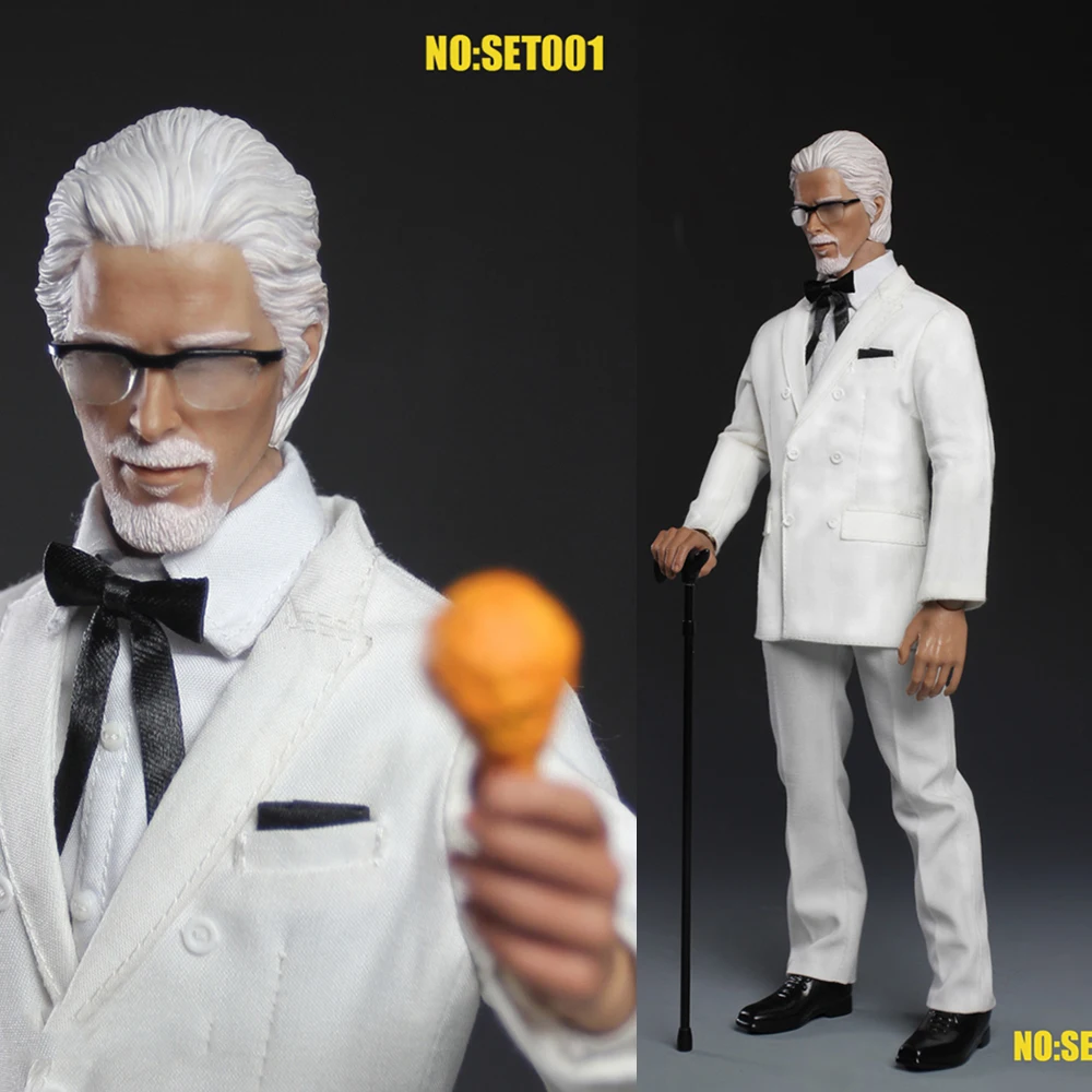 Colletible 1/6 Scale Male Chicken Grandpa Bell White Hair Head Sculpt With Clothes Accessory Model for 12'' Action Figure Body
Colletible 1/6 Scale Male Chicken Grandpa Bell White Hair Head Sculpt With Clothes Accessory Model for 12'' Action Figure Body