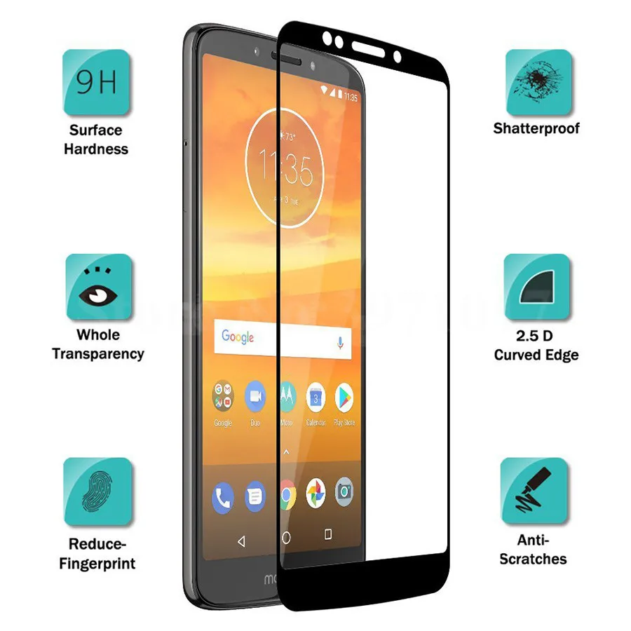 2.5D Premium Tempered Glass Full Cover 9H Explosion-proof Screen Protector For Motorola Moto E5 E 5 Plus E5Plus XT1944 XT1924
2.5D Premium Tempered Glass Full Cover 9H Explosion-proof Screen Protector For Motorola Moto E5 E 5 Plus E5Plus XT1944 XT1924
