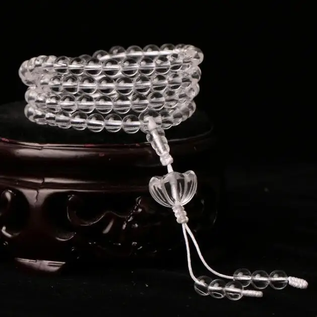 Designer Crystal Tibetan Mala Buddhist Vajrasattva Prayer Beads 108 Rosary Lotus Amulet | Украшения и аксессуары