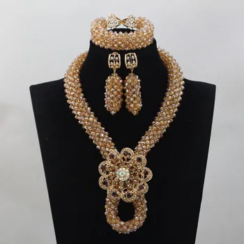 Fabulous Gold Jewellery Dubai Wedding African Beads Necklace Set Champagne Crystal Engagement Jewelry Free Shipping WD709
Fabulous Gold Jewellery Dubai Wedding African Beads Necklace Set Champagne Crystal Engagement Jewelry Free Shipping WD709