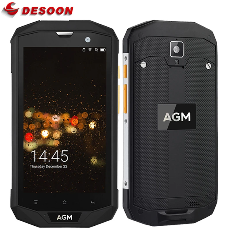 

Original AGM A8 IP68 Waterproof 4050mAh Mobile Phone 5.0"HD 3GB RAM 32GB ROM Qualcomm MSM8916 Quad Core 13.0MP NFC OTG