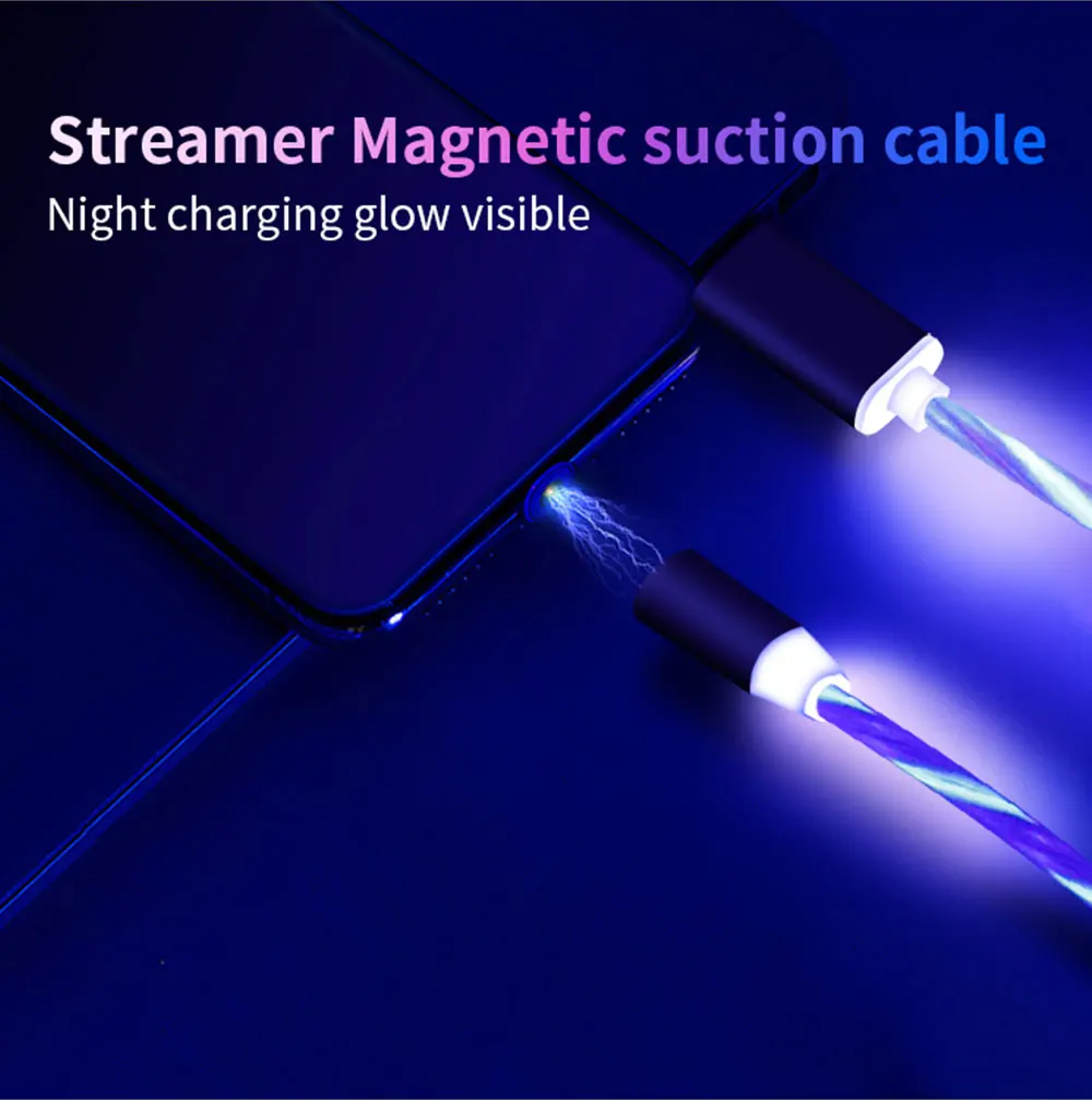 PORTEFEUILLE Magnetic Charging Cable chargeur for iphone 7 6s 6 8 plus x xs magnetic type-c cable for Samsung micro usb charger (3)