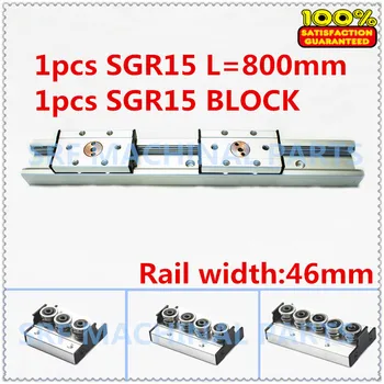 1pcs Aluminum Square Roller Linear Guide Rail SGR15 L=800mm +1pcs SGB15 wheel slide block linear Motion slide rail for CNC part
1pcs Aluminum Square Roller Linear Guide Rail SGR15 L=800mm +1pcs SGB15 wheel slide block linear Motion slide rail for CNC part