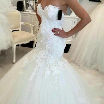New Off the Shoulder Lace Beaded Mermaid Wedding Dresses Appliques Sweetheart Bride Dresses Elegant Wedding Gowns Casamento
New Off the Shoulder Lace Beaded Mermaid Wedding Dresses Appliques Sweetheart Bride Dresses Elegant Wedding Gowns Casamento
