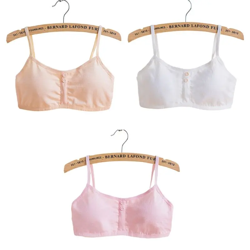 Puberty Girl Spaghetti Straps Sport Training Bra Plaid Patterns Jacquard Two Buttons Underwear Bralette Wireless Padded Crop Top
Puberty Girl Spaghetti Straps Sport Training Bra Plaid Patterns Jacquard Two Buttons Underwear Bralette Wireless Padded Crop Top