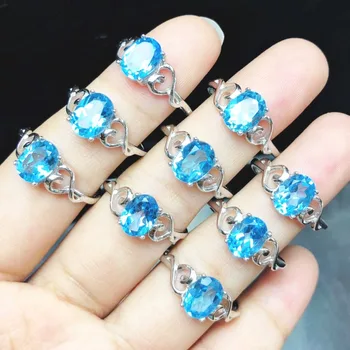 Genuine Blue Solid 925 Sterling Silver Topaz Ring Jewelry For Women Fashion Christmas New Year Gift
Genuine Blue Solid 925 Sterling Silver Topaz Ring Jewelry For Women Fashion Christmas New Year Gift