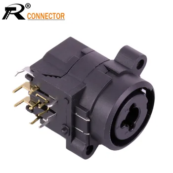 100pcs 11PIN Right Angle XLR Connector Dual Functions 3Pin XLR Female Jack Socket Panel Mount+Audio Power Jack 6.35mm
100pcs 11PIN Right Angle XLR Connector Dual Functions 3Pin XLR Female Jack Socket Panel Mount+Audio Power Jack 6.35mm