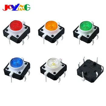 JOYING LIANG 12*12*7MM Push Button Switch with Light 12x12x7 Microswitch Small Button Switch Green Red White Blue 5pcs/lot
JOYING LIANG 12*12*7MM Push Button Switch with Light 12x12x7 Microswitch Small Button Switch Green Red White Blue 5pcs/lot