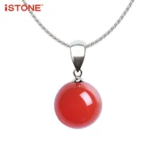 iSTONE Natural Gemstone Round Bead Pendant Necklaces With Fine Steel Chain 16 Inch For Woman Make Of Rose Quartz/Agate/Amethyst
iSTONE Natural Gemstone Round Bead Pendant Necklaces With Fine Steel Chain 16 Inch For Woman Make Of Rose Quartz/Agate/Amethyst