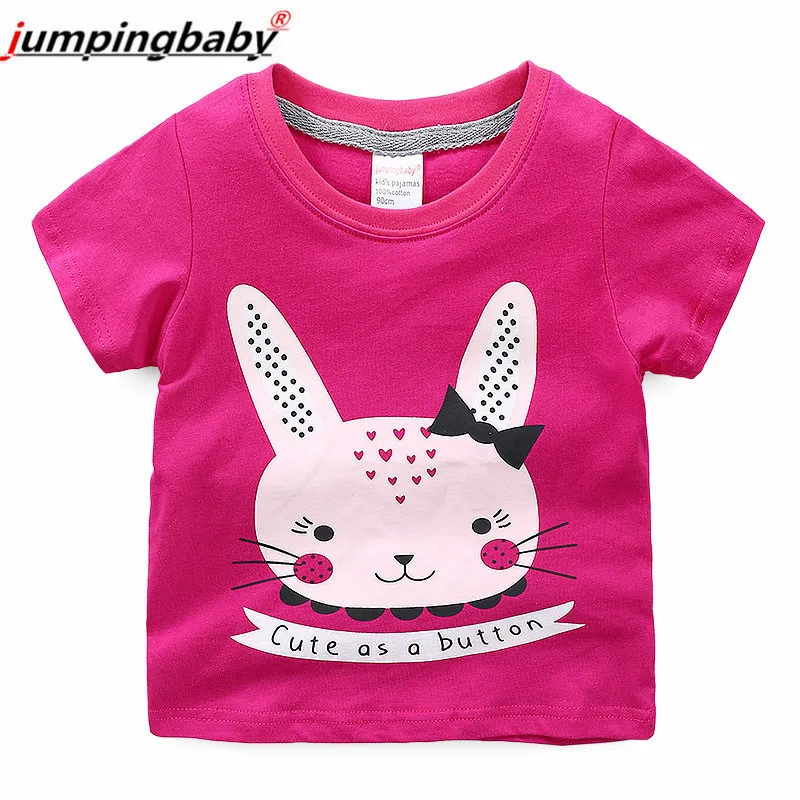 2019 Girls T-shirt Kids Tshirt Clothes Summer Top T Shirt Girl Animal Print Rabbit Tops Koszulki Roupa Menina Tee Shirt Fille
2019 Girls T-shirt Kids Tshirt Clothes Summer Top T Shirt Girl Animal Print Rabbit Tops Koszulki Roupa Menina Tee Shirt Fille