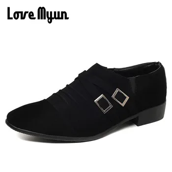 Cheapest black dress shoes mens Nubuck leather shoes wedding black shoes slip on Pointed toe Double buckle leather flats AB-26
Cheapest black dress shoes mens Nubuck leather shoes wedding black shoes slip on Pointed toe Double buckle leather flats AB-26