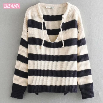2919 spring round neck long sleeve striped sweater women Casual loose exquisite pullover female sweater
2919 spring round neck long sleeve striped sweater women Casual loose exquisite pullover female sweater