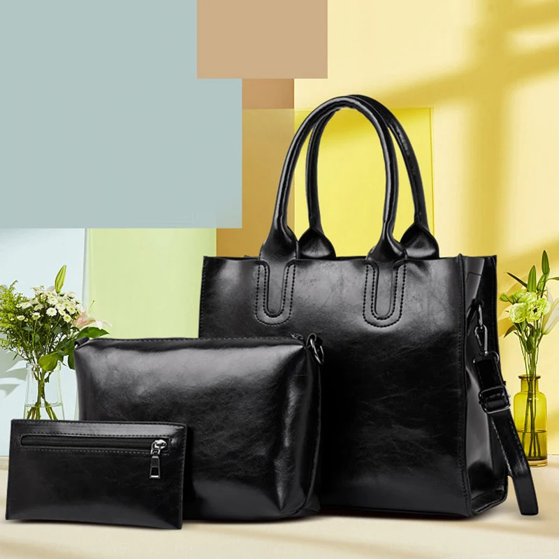 3 Pcs / Set Women Fashion Handbag Lady Shoulder Bags Tote Purse PU leather Messenger Bag Satchel Set 2019 New bolsa feminina
3 Pcs / Set Women Fashion Handbag Lady Shoulder Bags Tote Purse PU leather Messenger Bag Satchel Set 2019 New bolsa feminina