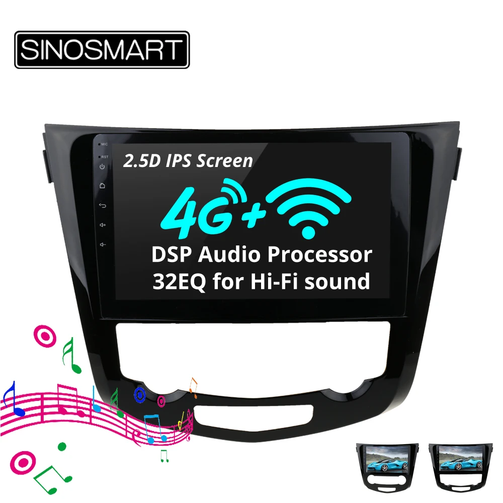 SINOSMART 8 Core CPU DSP Car Navigation GPS Player for Nissan X-trail/Qashqai/Duali 2013-2018 Support 360 view system 4G network
SINOSMART 8 Core CPU DSP Car Navigation GPS Player for Nissan X-trail/Qashqai/Duali 2013-2018 Support 360 view system 4G network
