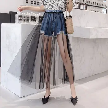 Womens High Waist Single Layer Ruffles Maxi Long Overlay Skirt Pleated Wedding Party See-Through Mesh Solid Color Thin Overskirt
Womens High Waist Single Layer Ruffles Maxi Long Overlay Skirt Pleated Wedding Party See-Through Mesh Solid Color Thin Overskirt