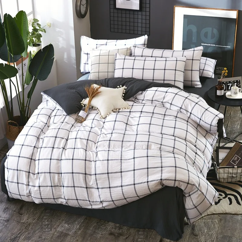 Bedding Set Red white gray pink blue lattice British style 4pcs/3pcs Duvet Cover Sets Soft Polyester Bed Linen Flat Bed Sheet
Bedding Set Red white gray pink blue lattice British style 4pcs/3pcs Duvet Cover Sets Soft Polyester Bed Linen Flat Bed Sheet