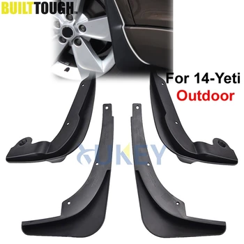 For Skoda Yeti Outdoor 2014-2017 Set Molded Car Mud Flaps Mudflaps Splash Guards Mud Flap Mudguards Fender KEA630001 5L0075101A