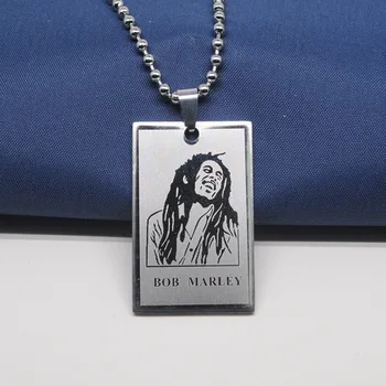 10PCS Stainless Steel Bob Marley Portrait Necklace Reggae Music Superstar Figure Character Pendant Chain Necklaces for Women Men
10PCS Stainless Steel Bob Marley Portrait Necklace Reggae Music Superstar Figure Character Pendant Chain Necklaces for Women Men
