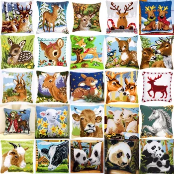 Animals 02 DIY Needlework Kit Acrylic Yarn Embroidery Pillow Tapestry Canvas Cushion Front Cross Stitch Pillowcase
Animals 02 DIY Needlework Kit Acrylic Yarn Embroidery Pillow Tapestry Canvas Cushion Front Cross Stitch Pillowcase