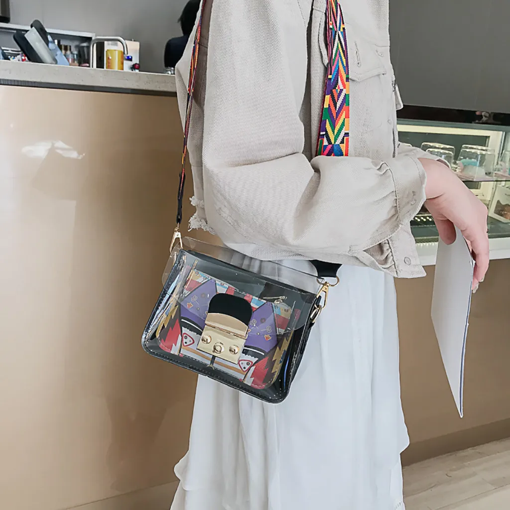 Xiniu Women Wild Messenger Bag Transparent Jelly Bag Shoulder Bag PU Leather Bags Famous Brand Borsa a tracolla da donna #30
Xiniu Women Wild Messenger Bag Transparent Jelly Bag Shoulder Bag PU Leather Bags Famous Brand Borsa a tracolla da donna #30