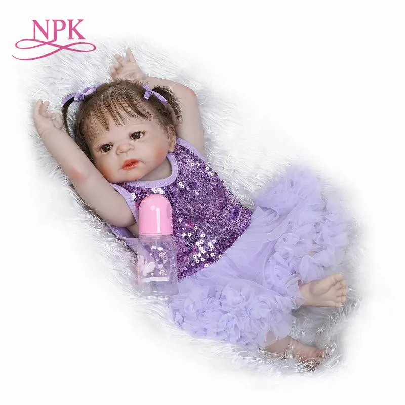 NPK 23'' Full Silicone Vinyl Reborn Baby Girl Realistic Alive Newborn Babies Doll Ethnic bebe Toddler For kids Xmas Gifts
NPK 23'' Full Silicone Vinyl Reborn Baby Girl Realistic Alive Newborn Babies Doll Ethnic bebe Toddler For kids Xmas Gifts