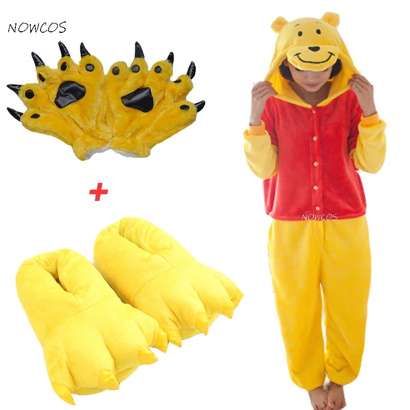 Women Winnie bear Animal onesies Pajamas Cartoon costume cosplay Pyjamas Adult Onesies party dress Halloween pijamas
Women Winnie bear Animal onesies Pajamas Cartoon costume cosplay Pyjamas Adult Onesies party dress Halloween pijamas