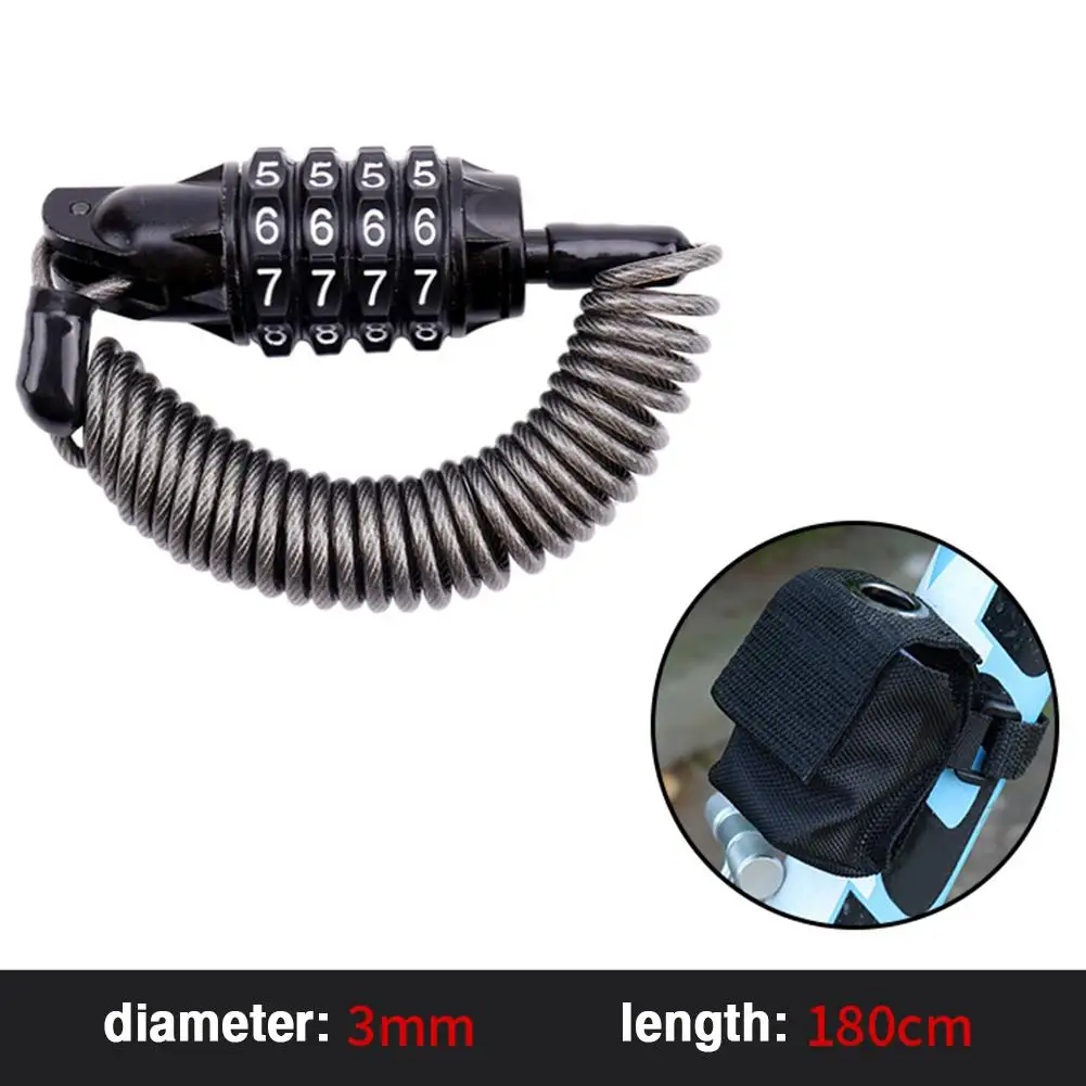 Bicycle Lock Cable Multifunctional Mountain Bike Wire Lock Ridecyle Password Anti Theft Luggage Lock
Bicycle Lock Cable Multifunctional Mountain Bike Wire Lock Ridecyle Password Anti Theft Luggage Lock
