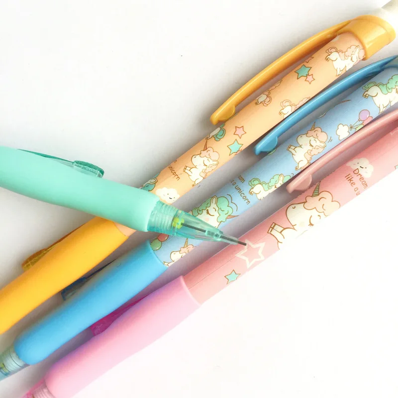 48 Pcs/lot 0.5 Mm Unicorn Plastic Mechanical Pencil Automatic Pen with Eraser for Kid School Office Supply
48 Pcs/lot 0.5 Mm Unicorn Plastic Mechanical Pencil Automatic Pen with Eraser for Kid School Office Supply