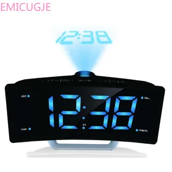 Table Projector Watch USB Charger Port Night Lights Snooze Dual Sounds FM Radio Digital Clock LED Electronic 
Table Projector Watch USB Charger Port Night Lights Snooze Dual Sounds FM Radio Digital Clock LED Electronic