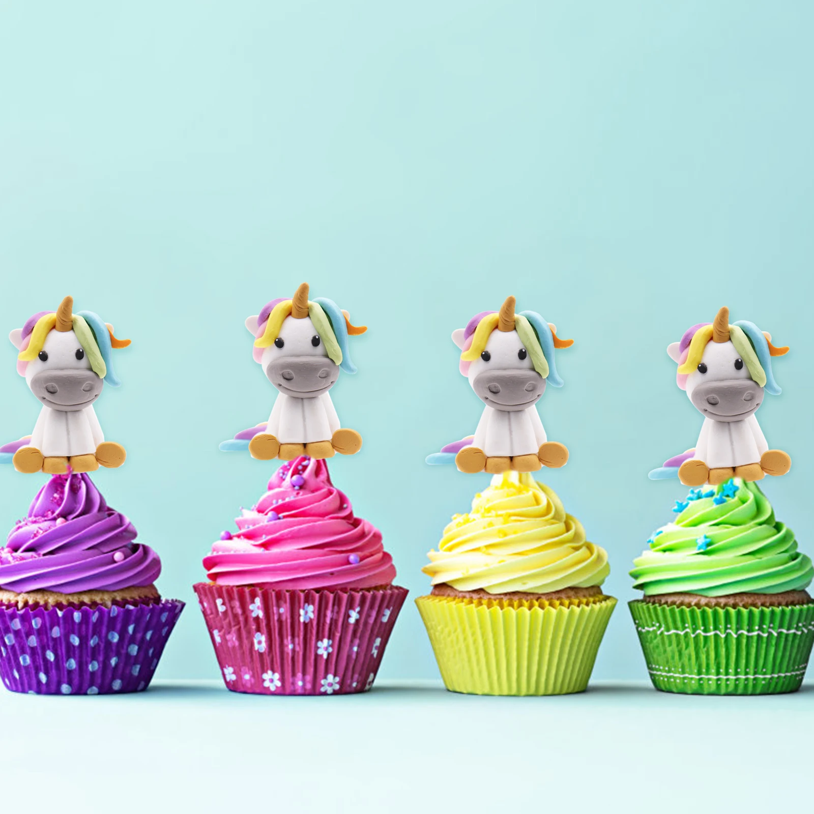 New Baby shower ,Kids party decoration soft Clay rainbow,unicorn cake toppers Cute unicorn party DIY decorations supplies
New Baby shower ,Kids party decoration soft Clay rainbow,unicorn cake toppers Cute unicorn party DIY decorations supplies