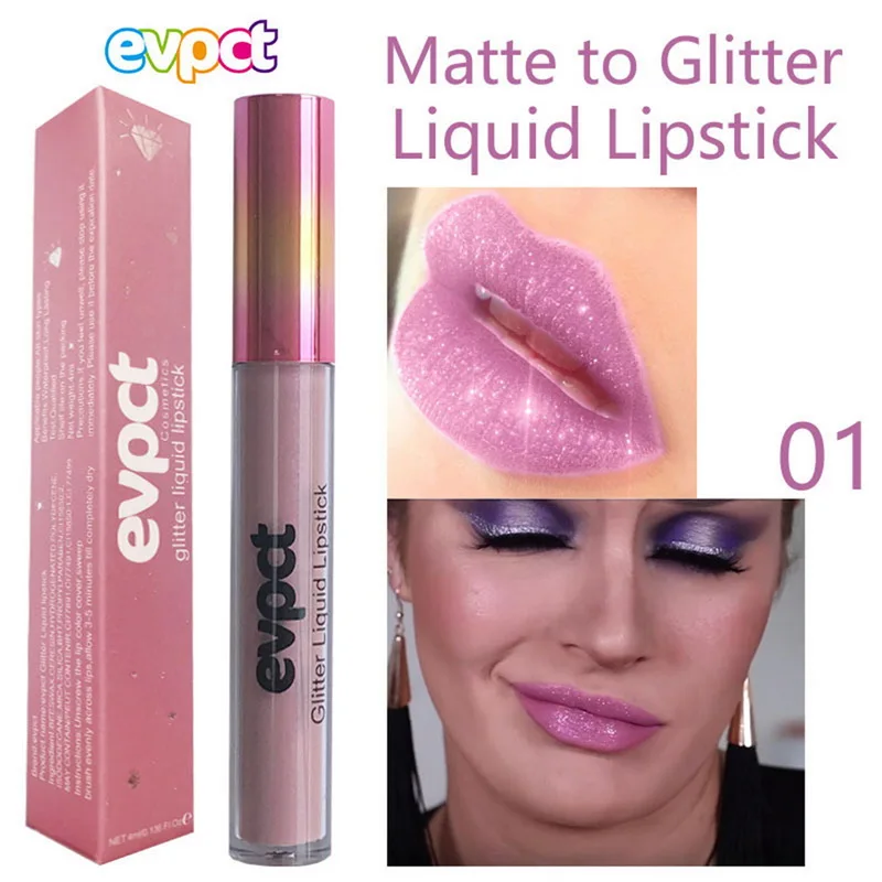 Manooby High Pigment Glitter Diamond Liquid Lipgloss Women Makeup Matte To Glitter Sexy Levre Shiny Lipstick Easywear Cosmetics
Manooby High Pigment Glitter Diamond Liquid Lipgloss Women Makeup Matte To Glitter Sexy Levre Shiny Lipstick Easywear Cosmetics
