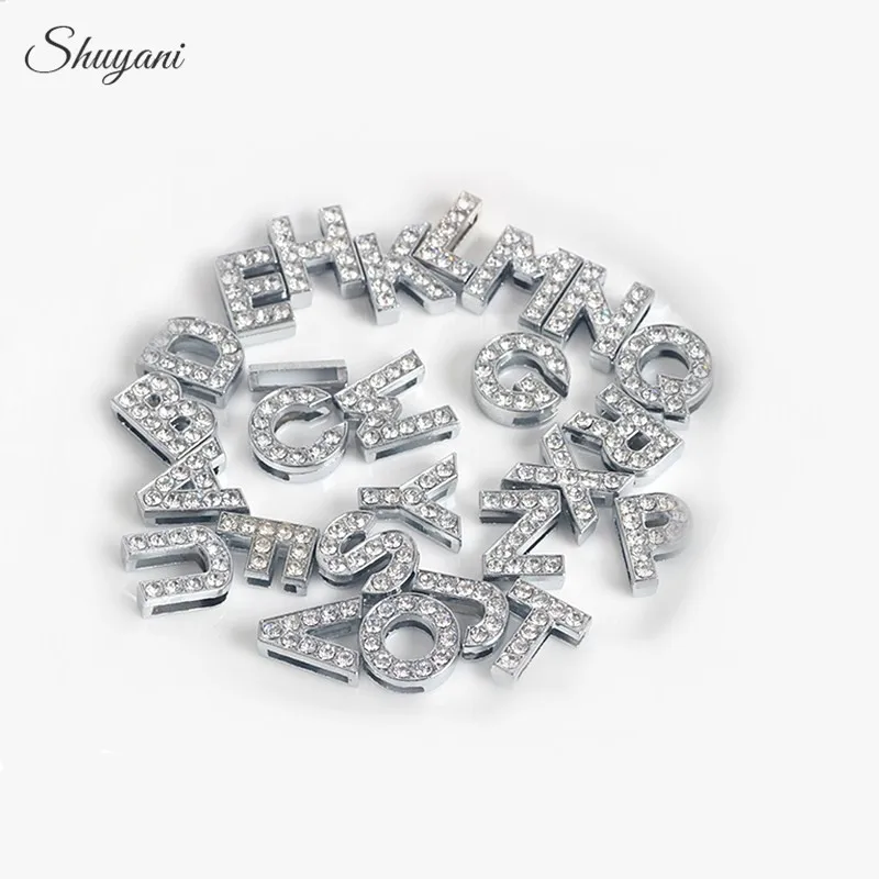 26PCS Silver Color 26 Slide Letters Full Rhinestone A-Z Initial Alphabet Charms Fit Wristband/Bracelet DIY Jewelry Accessories
26PCS Silver Color 26 Slide Letters Full Rhinestone A-Z Initial Alphabet Charms Fit Wristband/Bracelet DIY Jewelry Accessories