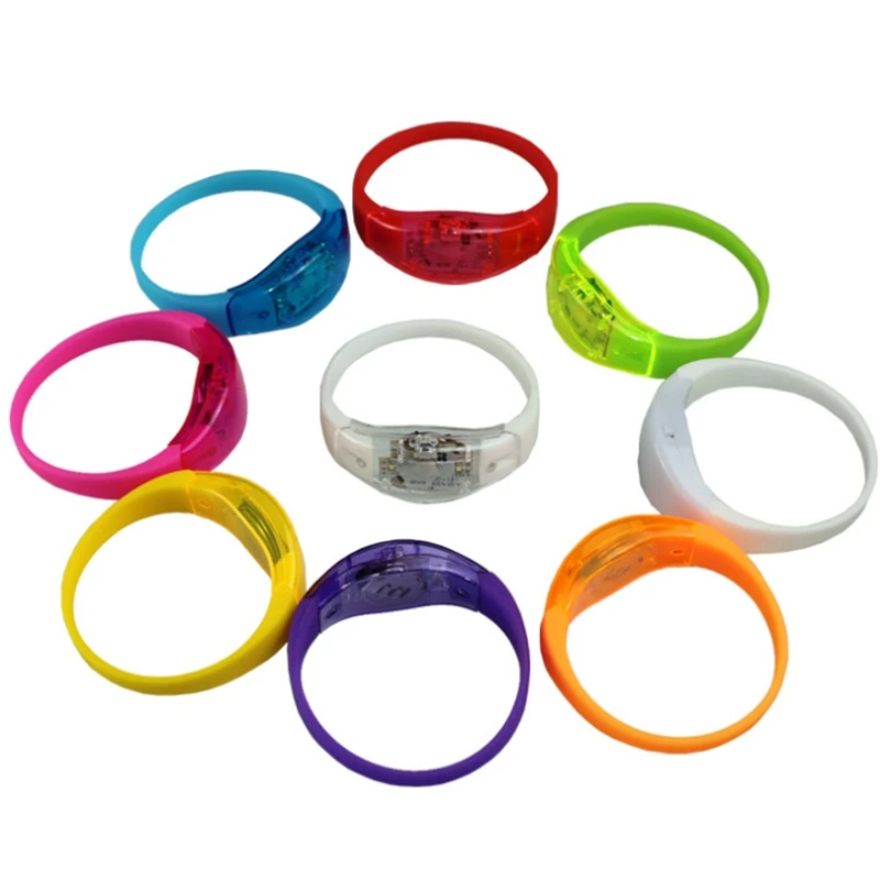 20PCS LED Flashing Wristband Wrist Band Vocie Control Bracelet Sound Activated Glow Bracelet for Party Clubs Concerts
20PCS LED Flashing Wristband Wrist Band Vocie Control Bracelet Sound Activated Glow Bracelet for Party Clubs Concerts