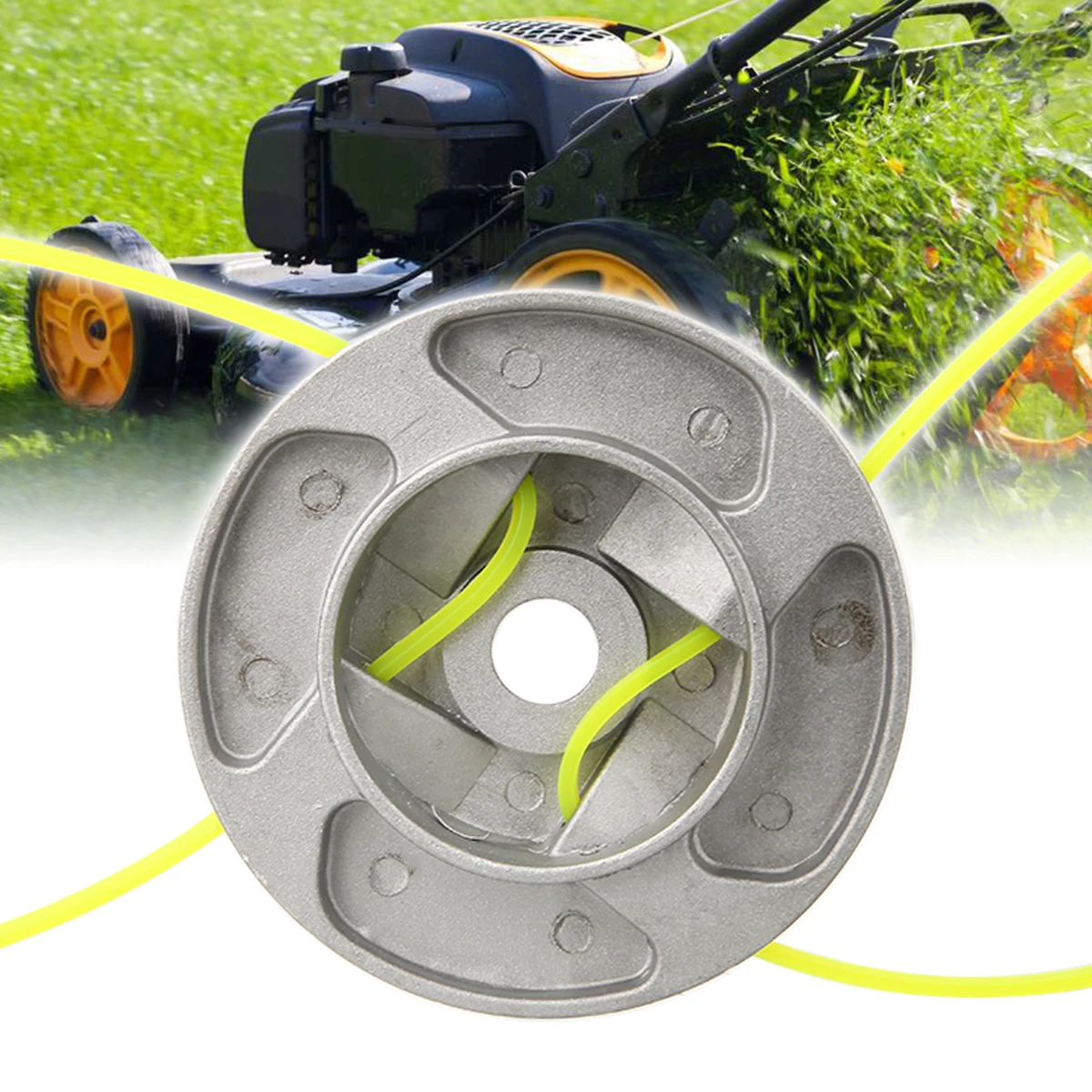 Garden Grass Trimmer Parts with 4 Rope String Saw Grass Brush Aluminum Alloy Grass Trimmer Head for Lawn Mower Cutting Tool
Garden Grass Trimmer Parts with 4 Rope String Saw Grass Brush Aluminum Alloy Grass Trimmer Head for Lawn Mower Cutting Tool
