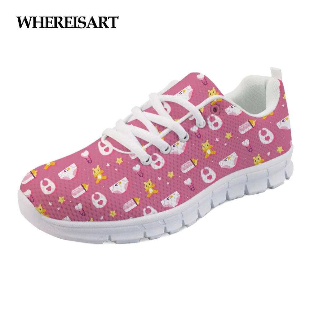 WHEREISART Shoes Woman Cartoon Baby Bottle Printed Female Sneakers Air Mesh Ladies Flats Pin Girls Sapato Feminino Zapatos Mujer
WHEREISART Shoes Woman Cartoon Baby Bottle Printed Female Sneakers Air Mesh Ladies Flats Pin Girls Sapato Feminino Zapatos Mujer