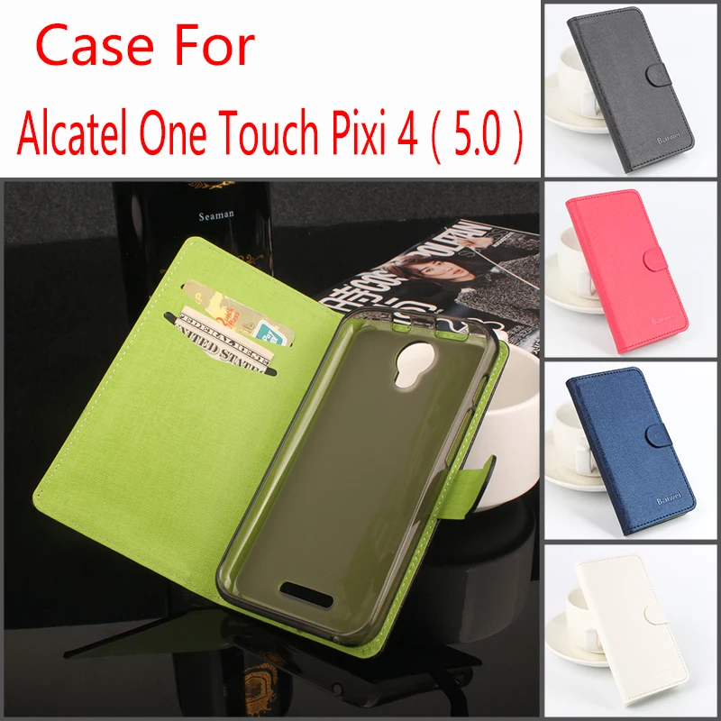 For Alcatel One Touch Pixi 4 5.0 Phone Case Fashion Pure Color Folio Flip Premium PU Leather Wallet Case Cover Cash/Card Slots
For Alcatel One Touch Pixi 4 5.0 Phone Case Fashion Pure Color Folio Flip Premium PU Leather Wallet Case Cover Cash/Card Slots