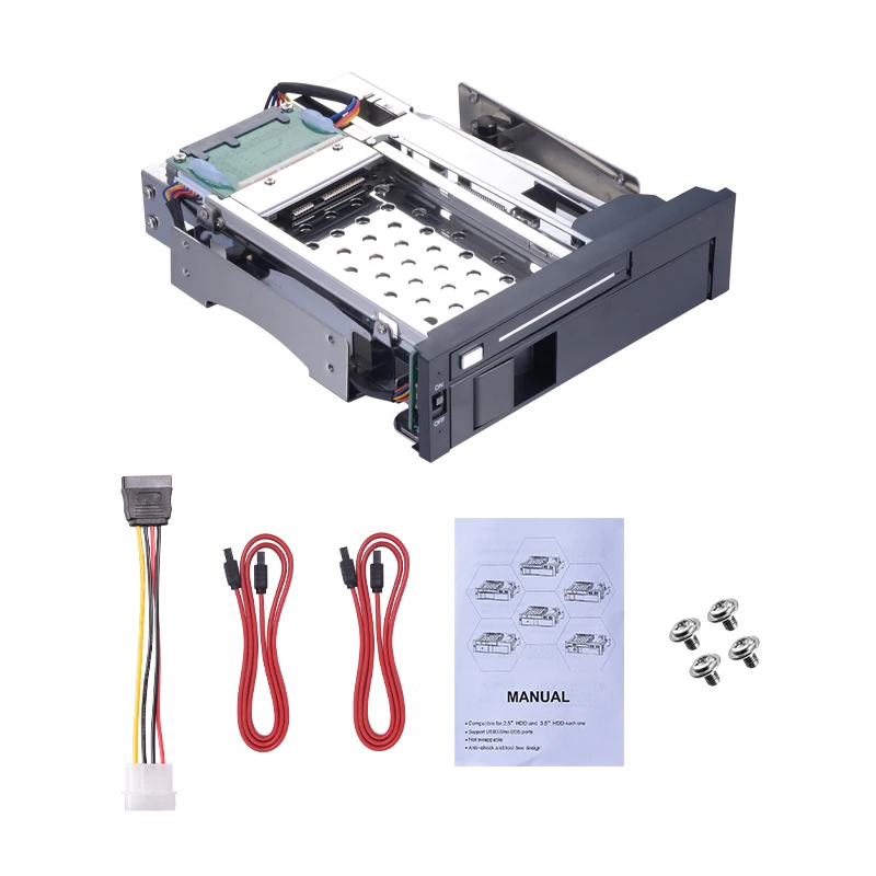 5.25inch SATA multi-function enclosure 2.5 HDD/SSD case and 3.5 HDD bracket hot swap HDD Mobile Rack
5.25inch SATA multi-function enclosure 2.5 HDD/SSD case and 3.5 HDD bracket hot swap HDD Mobile Rack