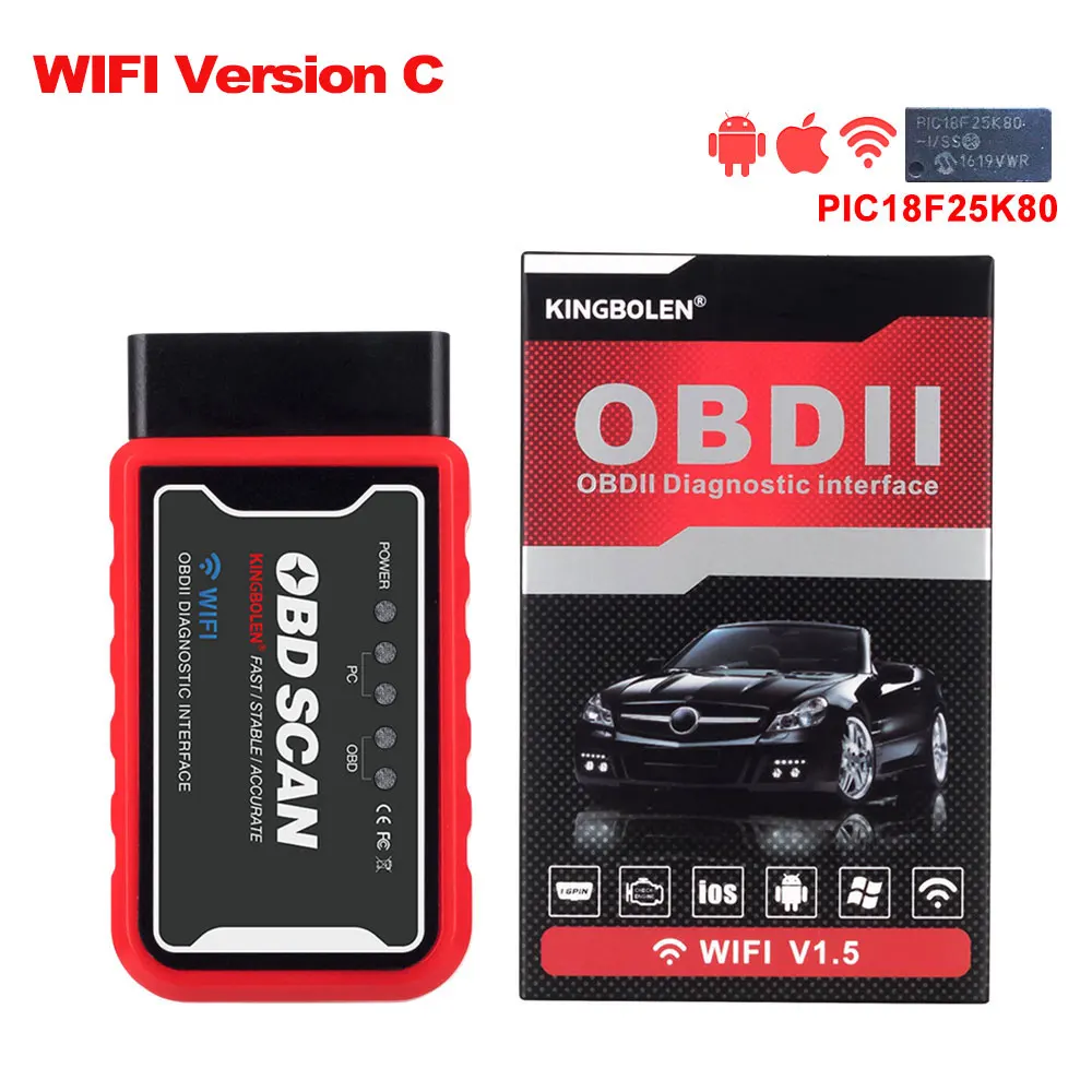 10pcs/lot ELM327 V1.5 Bluetooth/WIFI Chip PIC18F25K80 OBD2 Scanner ELM 327 V1.5 OBDII Auto Diagnostic Tool Work 12V Vehicle
10pcs/lot ELM327 V1.5 Bluetooth/WIFI Chip PIC18F25K80 OBD2 Scanner ELM 327 V1.5 OBDII Auto Diagnostic Tool Work 12V Vehicle
