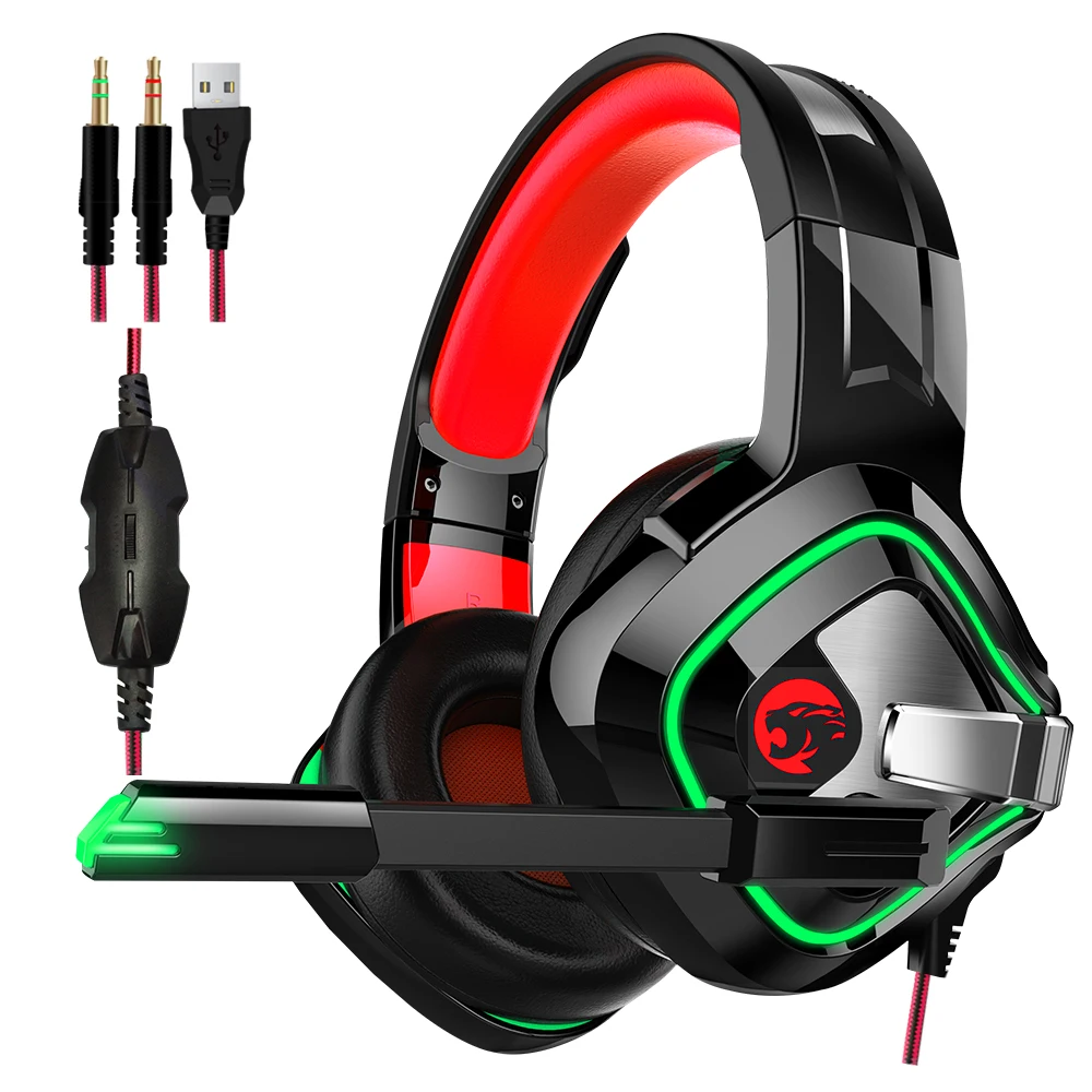 Waywalkers Computer Stereo Gaming Headphones Best casque Deep Bass Game Earphone Wired Headset with Mic LED Light for PC Gamer
Waywalkers Computer Stereo Gaming Headphones Best casque Deep Bass Game Earphone Wired Headset with Mic LED Light for PC Gamer