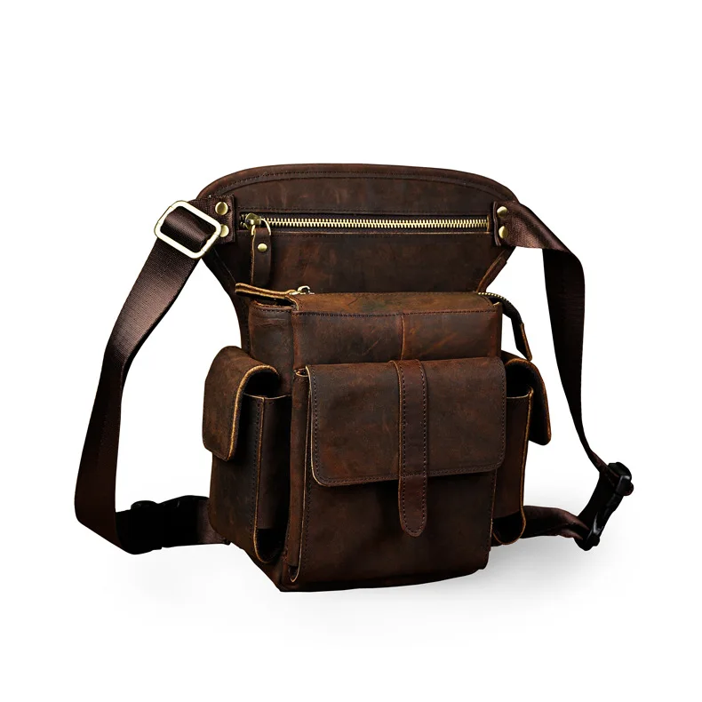 2017 Fashion Crazy Horse Genuine Leather Men Multifunction Travel Bags Funny Messenger Men Leg Bag Waist Bags Hot Selling
2017 Fashion Crazy Horse Genuine Leather Men Multifunction Travel Bags Funny Messenger Men Leg Bag Waist Bags Hot Selling