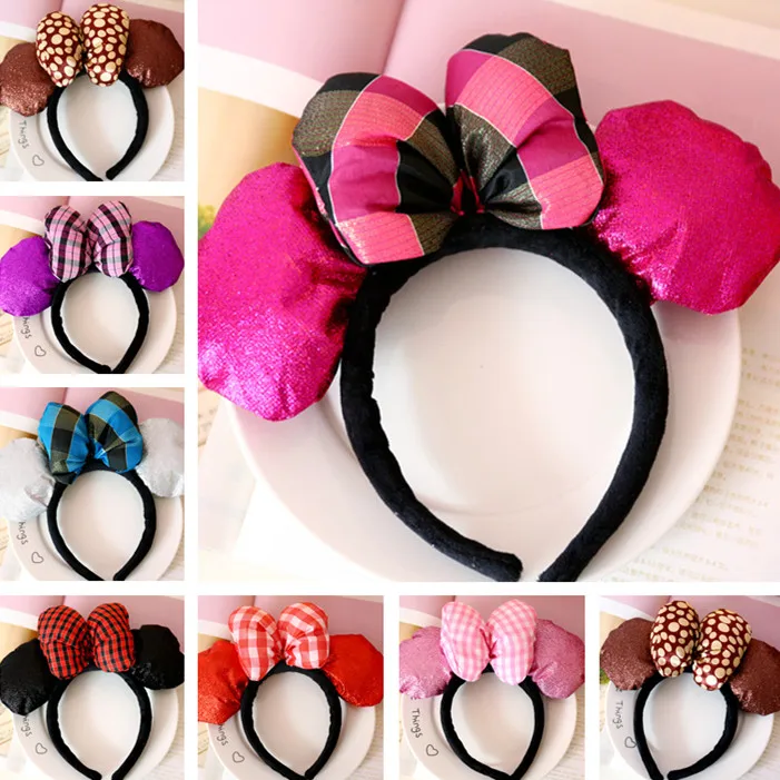 1pc 7Color Headdress Head Hoop Sequins Cartoon Cute Mickey& Minnie Mouse Ears Girls Hair Bands Head Hoop Plush Toys For Children
1pc 7Color Headdress Head Hoop Sequins Cartoon Cute Mickey& Minnie Mouse Ears Girls Hair Bands Head Hoop Plush Toys For Children
