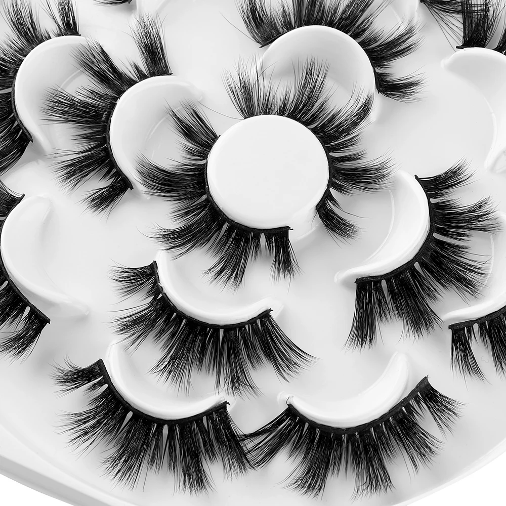 7 Pairs 6D Mink Hair False Eyelashes 25mm Long Lashes Extension Thick Wispy Fluffy Handmade Eye Makeup Tools
7 Pairs 6D Mink Hair False Eyelashes 25mm Long Lashes Extension Thick Wispy Fluffy Handmade Eye Makeup Tools