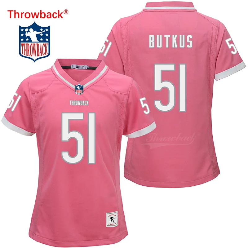 Throwback Jersey Women's Chicago Butkus Jersey American Football Jerseys Colour Pink Wholesale Size S-XXXL
Throwback Jersey Women's Chicago Butkus Jersey American Football Jerseys Colour Pink Wholesale Size S-XXXL