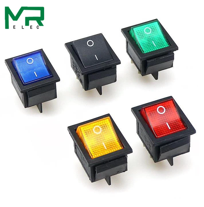 KCD4 Rocker Switch ON-OFF 2 Position 4 Pins / 6 Pins Electrical equipment With Light Power Switch 16A 250VAC/ 20A 125VAC
KCD4 Rocker Switch ON-OFF 2 Position 4 Pins / 6 Pins Electrical equipment With Light Power Switch 16A 250VAC/ 20A 125VAC