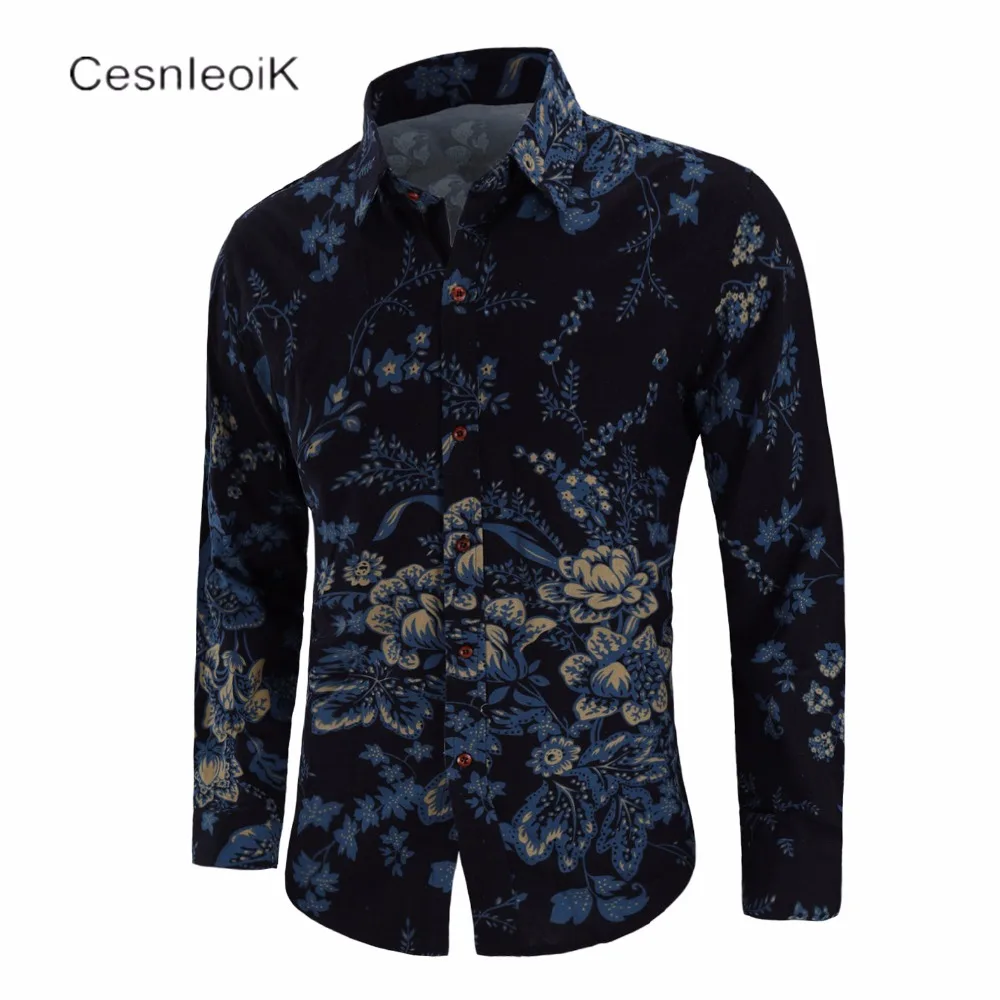 New Casual Men's shirts men Long sleeve slim fit Print Turn-down Collar camisas Big Size C810
New Casual Men's shirts men Long sleeve slim fit Print Turn-down Collar camisas Big Size C810