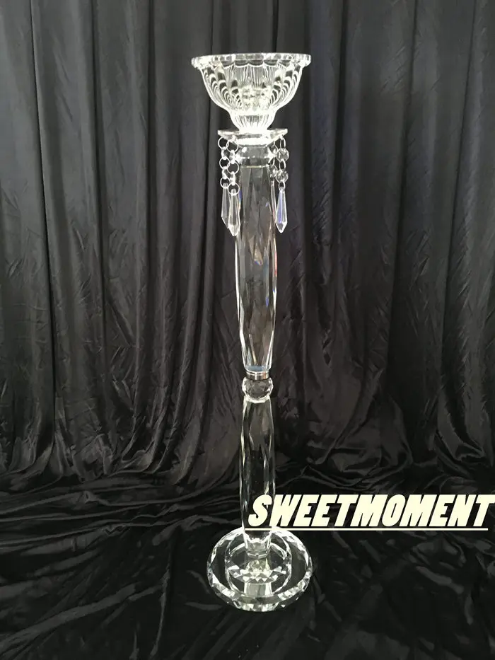 4pcs K9 Crystal Centerpiece for Table Dimaond Decoration for Party H70cm
