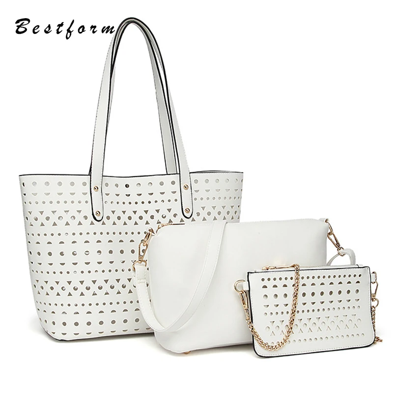 White Hollow Out Shoulder Bag Women Brand Composite Handbag Crossbody Bags Ladies Large Capacity PU Leather Casual Shopping Bag
White Hollow Out Shoulder Bag Women Brand Composite Handbag Crossbody Bags Ladies Large Capacity PU Leather Casual Shopping Bag