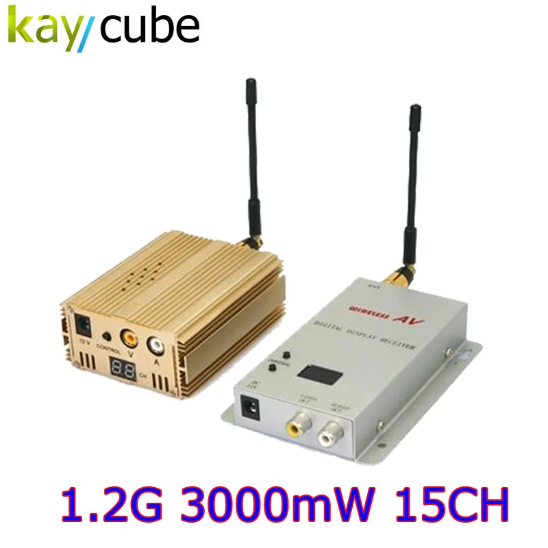 NEW 1.2GHz 3000mW 3W 15 Channel Digital Wireless AV Sender Transmitter and Receiver Audio Video Sender for CCTV Surveillance
NEW 1.2GHz 3000mW 3W 15 Channel Digital Wireless AV Sender Transmitter and Receiver Audio Video Sender for CCTV Surveillance